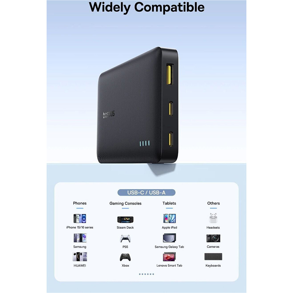 Фото 14 Powerbank BASEUS EnerFill 22.5W 10000mAh Black (P1008210D123-00)