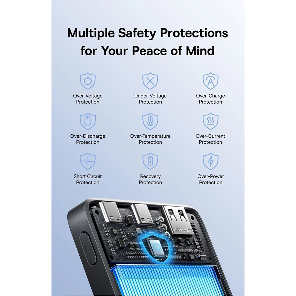 В Фокстрот Powerbank BASEUS EnerFill 22.5W 10000mAh Black (P1008210D123-00)