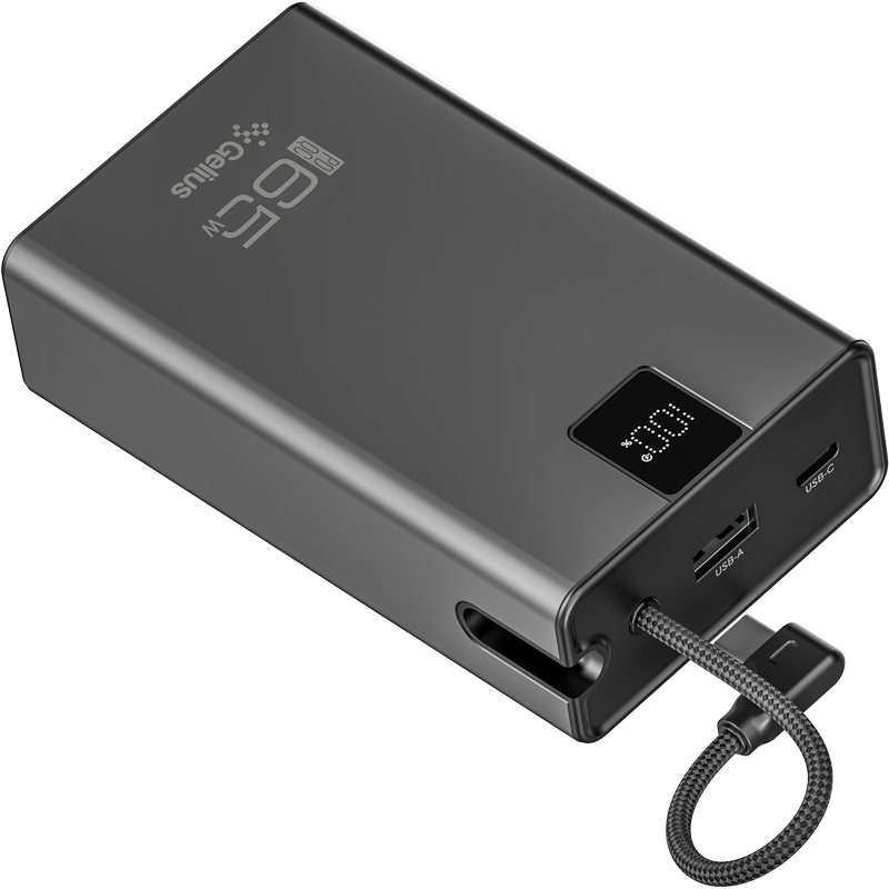 Powerbank GELIUS Veyron 20000mAh 65W(QC/PD) Black (GP-PB312) Входной разъем USB Type-C