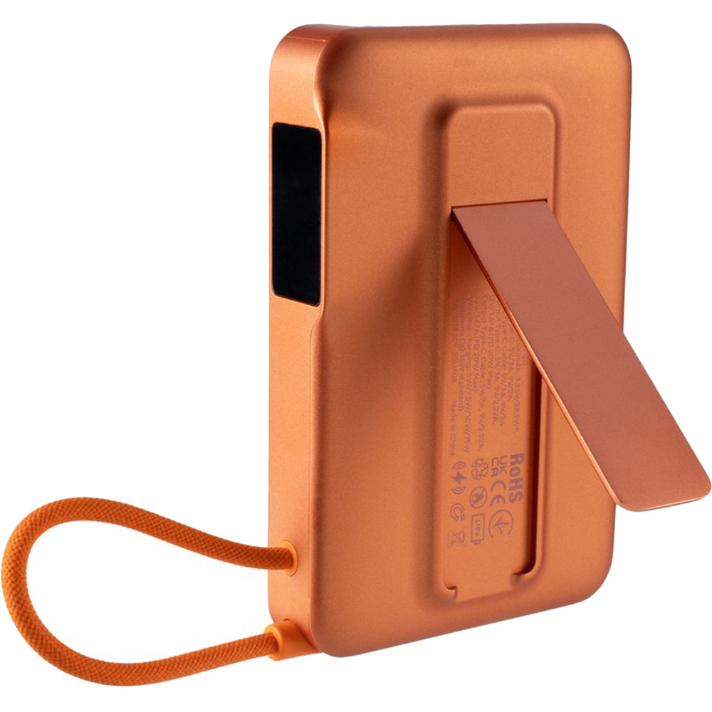 Фото Powerbank GELIUS Fluxen 10000mAh 15W Magnetic Wireless Charge Qi2 Orange (GP-PBW120)