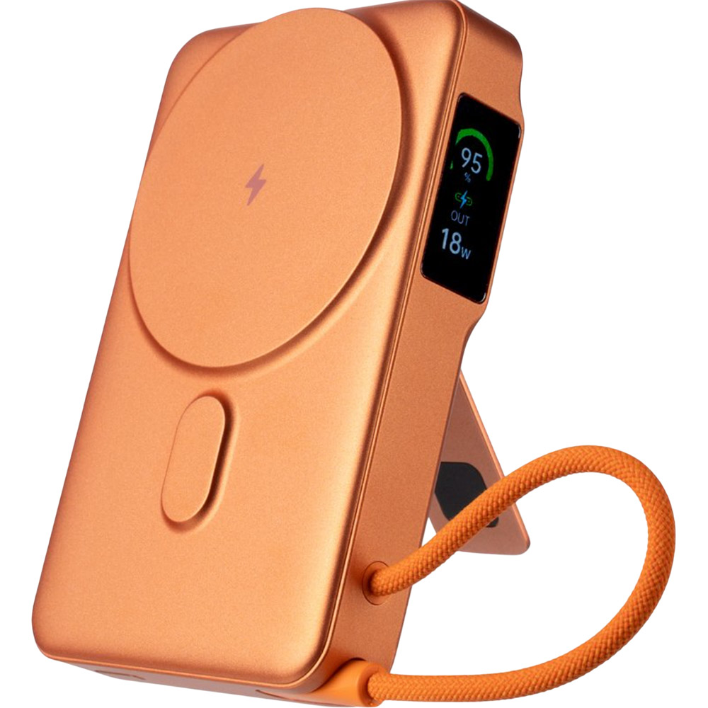Powerbank GELIUS Fluxen 10000mAh 15W Magnetic Wireless Charge Qi2 Orange (GP-PBW120)