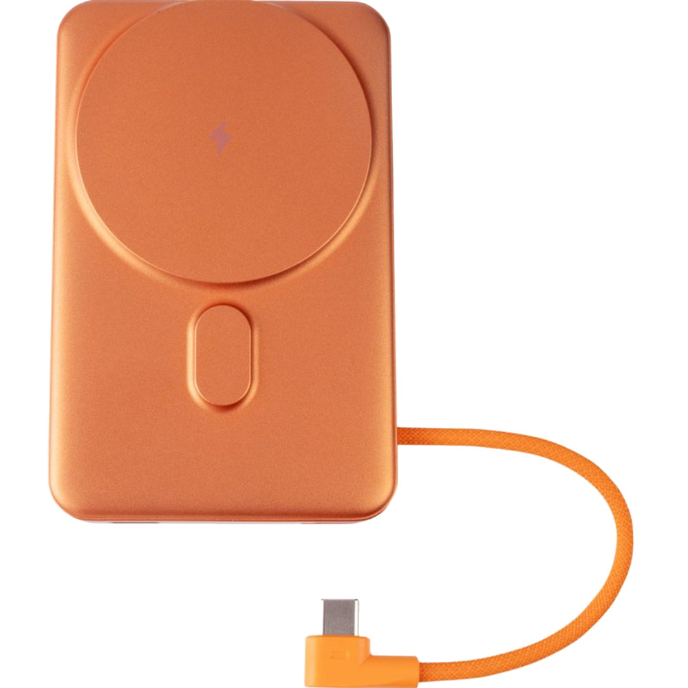 Заказать Powerbank GELIUS Fluxen 10000mAh 15W Magnetic Wireless Charge Qi2 Orange (GP-PBW120)