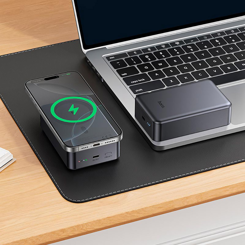 Замовити Powerbank HOCO 20000mAh J160B Original PD20W Magnetic Metal Gray (714785)