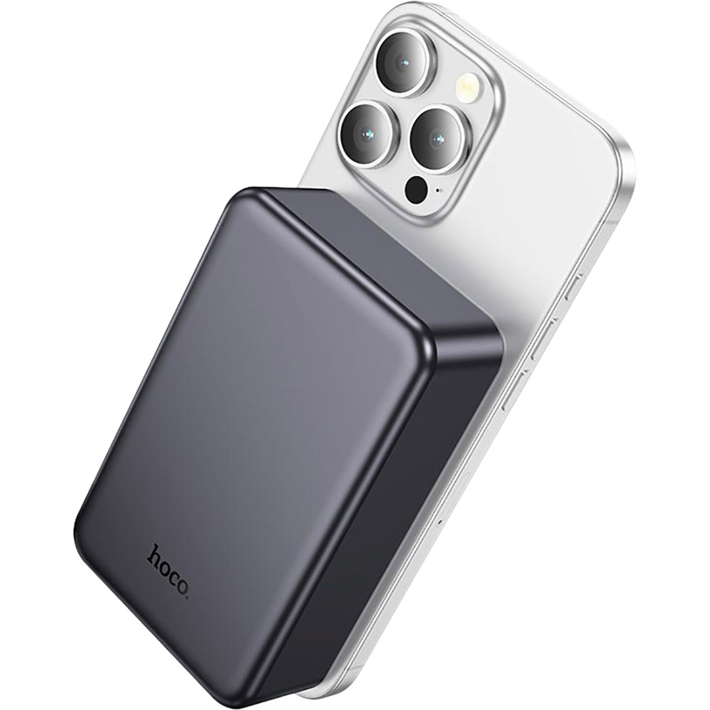 Зовнішній вигляд Powerbank HOCO 20000mAh J160B Original PD20W Magnetic Metal Gray (714785)