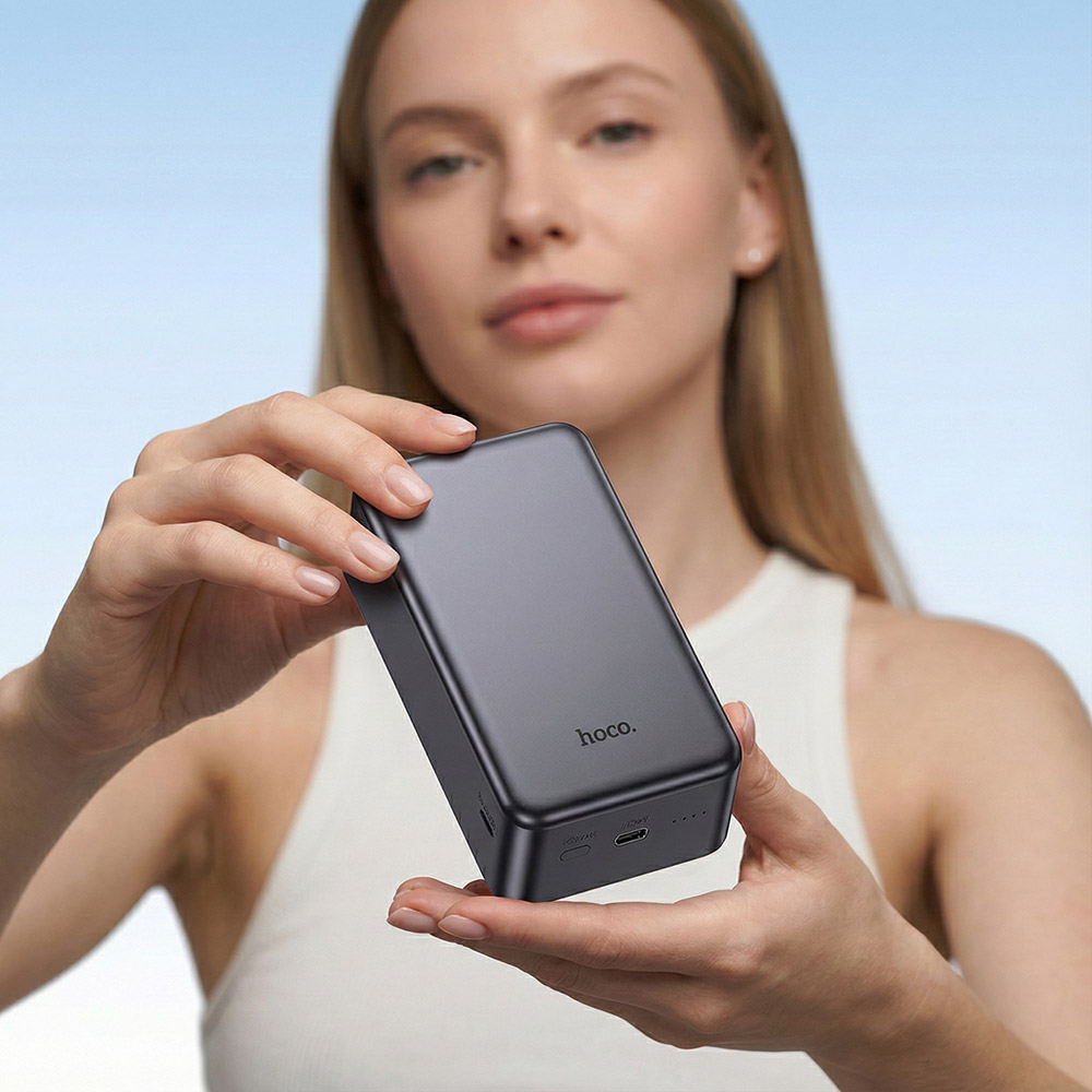 Зображення Powerbank HOCO 20000mAh J160B Original PD20W Magnetic Metal Gray (714785)