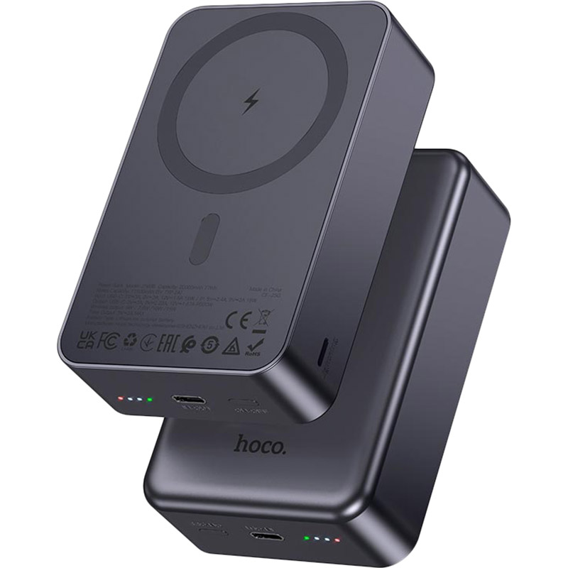 Powerbank HOCO 20000mAh J160B Original PD20W Magnetic Metal Gray (714785)