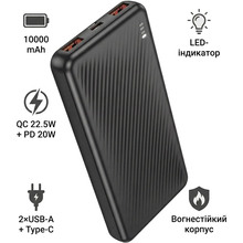 Powerbank BOROFONE 10000mAh BJ56 Graceful PD20W + QC22.5W Black (714787)