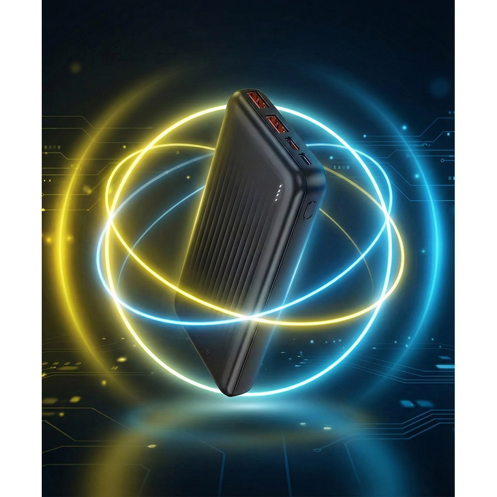 Зовнішній вигляд Powerbank BOROFONE 10000mAh BJ80 Clever PD20W + QC22.5W Black (714788)