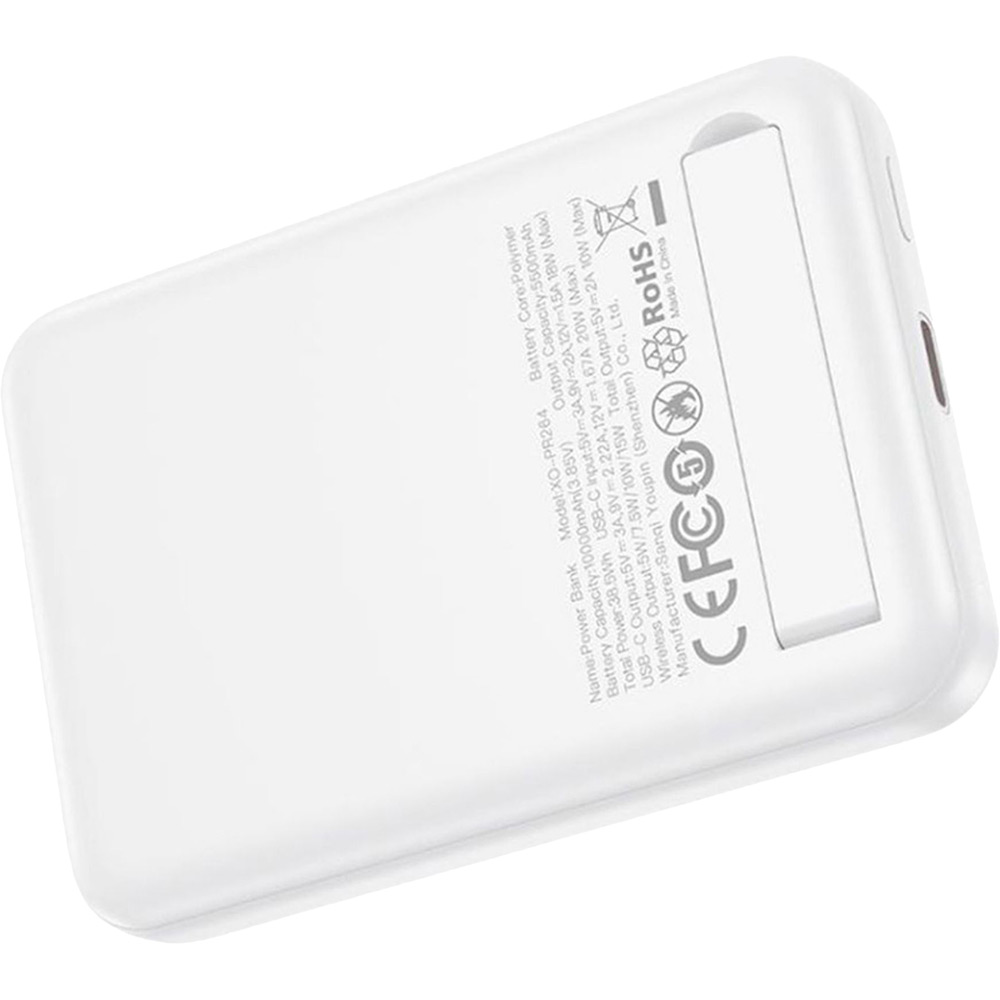 Powerbank XO PR264 Magnetic MagSafe 10000mAh 15W + PD20W White (714806) Емкость 10000