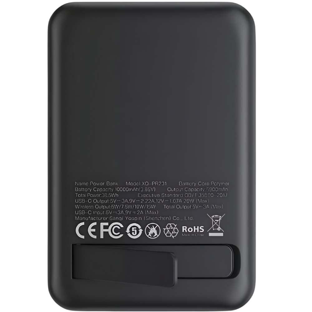 Powerbank XO PR231 Magnetic MagSafe 15W+PD20W 10000 mAh Black (714801) Торговая марка XO