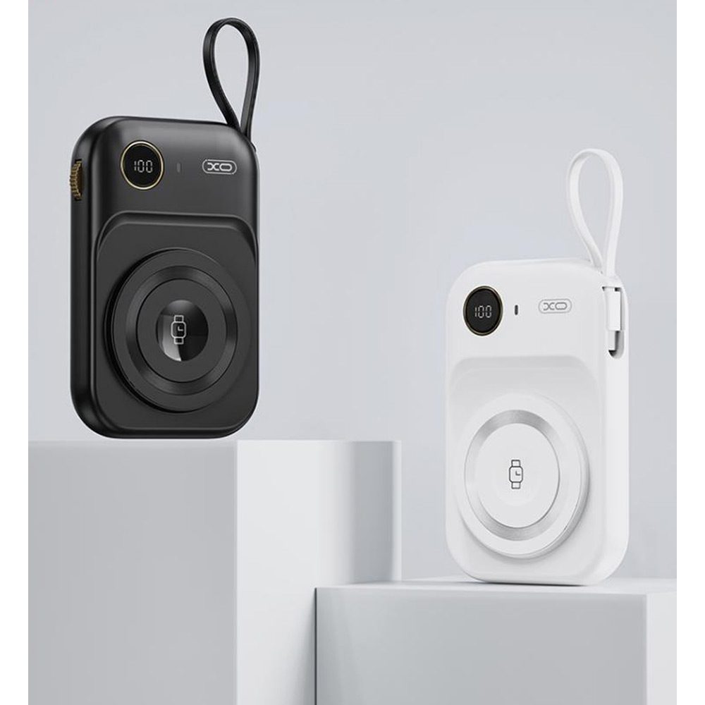 Внешний вид Powerbank XO PR270 Magnetic MagSafe 10000mAh 15W 3-in-1 White (714808)