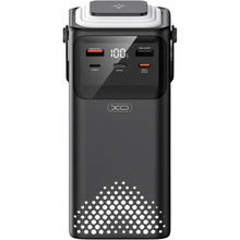 Powerbank XO PR286 50000mAh Four Built-in Cables + LED Display & Flashlight Black (714810)
