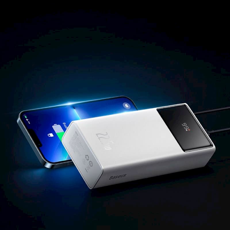 Внешний вид Powerbank BASEUS Star-Lord 30000mAh 22.5W White (PPXJ080102)