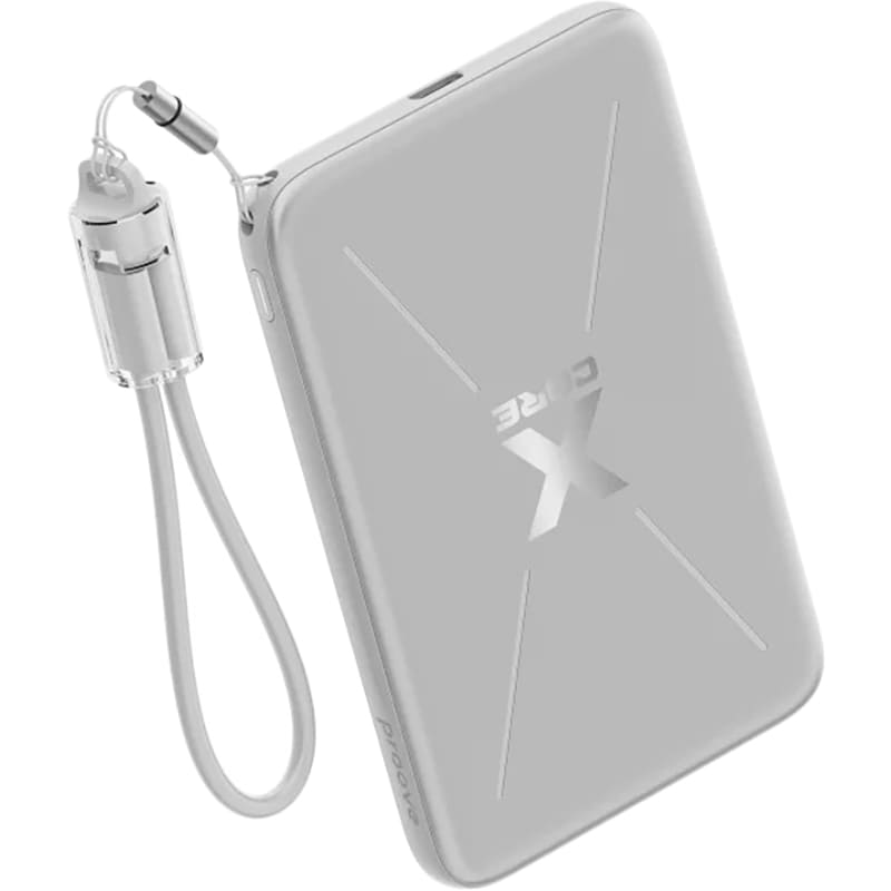 Powerbank PROOVE Proove X-Core 5000mAh 20W Silver/White (PNXC20010006) Вхідний роз'єм USB Type-C