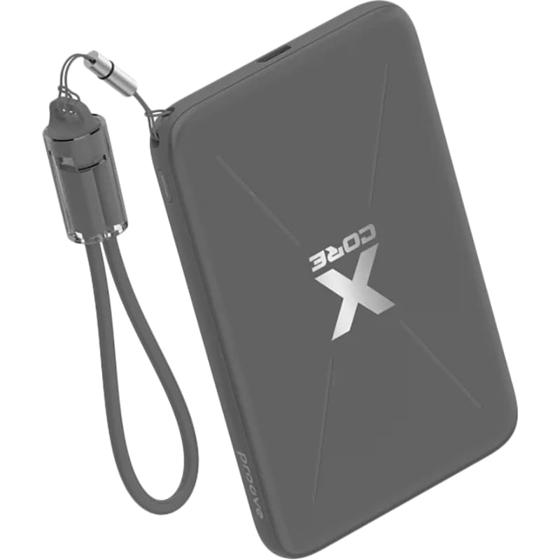 Зовнішній вигляд Powerbank PROOVE Proove X-Core 5000mAh 20W Gray (PNXC20010003)