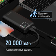 Powerbank COLORWAY 20000 mAh Optimal Power Black (USB QC3.0 + USB-C PD22.5W)