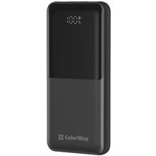 Powerbank COLORWAY 10000 mAh LCD USB QC3.0 + USB-C PD22.5W Black (CW-PB100LPB3BK-PDD)