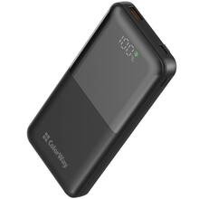 Powerbank COLORWAY 10000 mAh LCD USB QC3.0 + USB-C PD22.5W Black (CW-PB100LPB3BK-PDD)