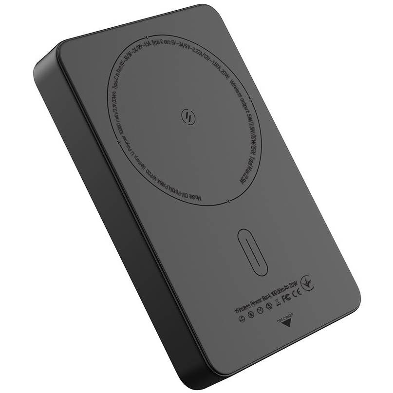 Powerbank COLORWAY 10000 mAh 15W MagSafe (USB-C PD 20W) Black