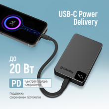 Powerbank COLORWAY 10000 mAh 15W MagSafe (USB-C PD 20W) Black