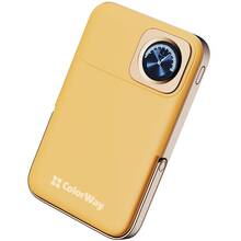 Powerbank COLORWAY 10000 mAh 15W MagSafe & Watch Wireless Amber USB-C PD 22.5W (CW-PB100LPA2Y-WPDD)