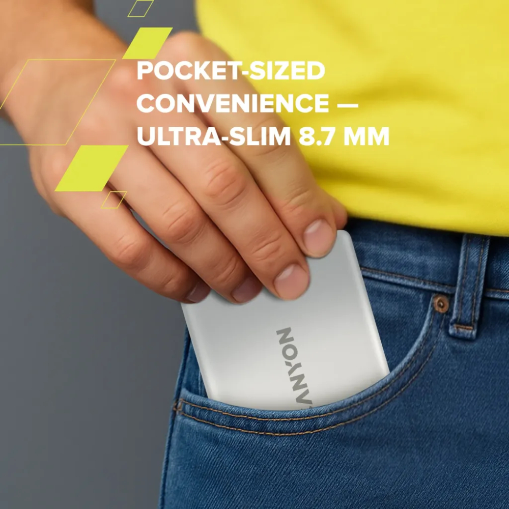 Заказать Powerbank CANYON 5000mAh OnPower 500 magnetic Aluminium Interstellar Black (CNS-CPB500B)