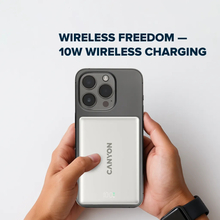 Powerbank CANYON 5000mAh OnPower 500 magnetic Aluminium Interstellar Black (CNS-CPB500B)