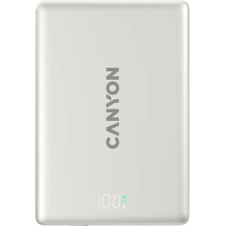 Powerbank CANYON 5000mAh OnPower 500 magnetic Aluminium Star Grey (CNS-CPB500G)