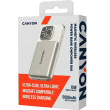 Powerbank CANYON 5000mAh OnPower 500 magnetic Aluminium Star Grey (CNS-CPB500G)