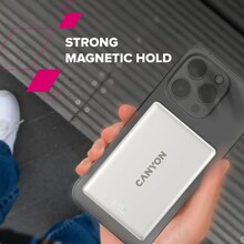 Powerbank CANYON 10000mAh OnPower 511 magnetic Aluminium Interstellar Black (CNS-CPB511B)