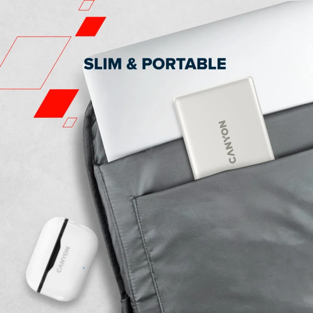 Изображение Powerbank CANYON 10000mAh OnPower 511 magnetic Aluminium Star Grey (CNS-CPB511G)