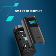 Powerbank CANYON 15000mAh OnPower 150 Qi2 magnetic 100W Aluminium Dark grey (CNS-CPB150DG)