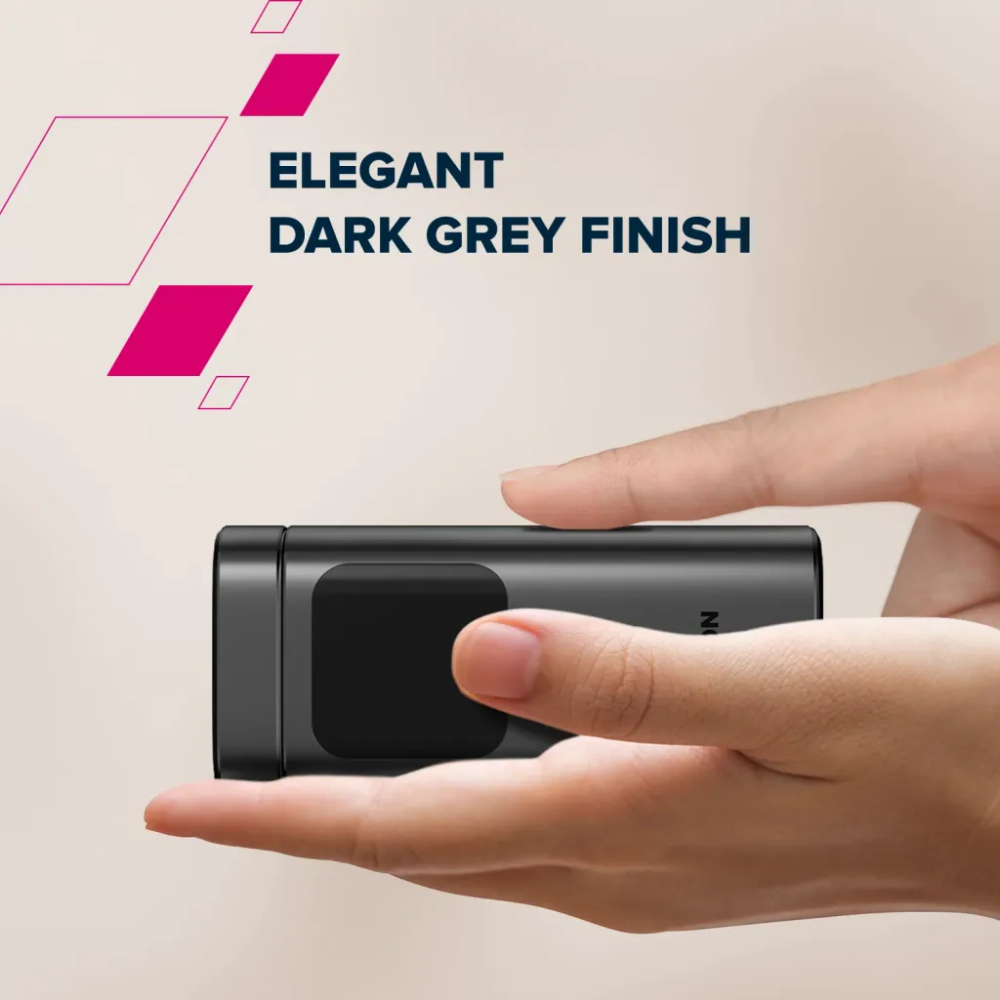 Фото 15 Powerbank CANYON 15000mAh OnPower 150 Qi2 magnetic 100W Aluminium Dark grey (CNS-CPB150DG)