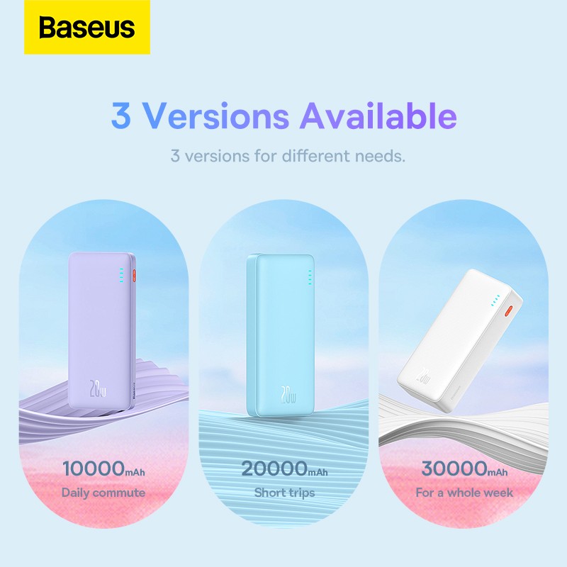 В Фокстрот Powerbank BASEUS Airpow Fast Charge 10000mAh 20W Galaxy Blue (P10022801313-00)