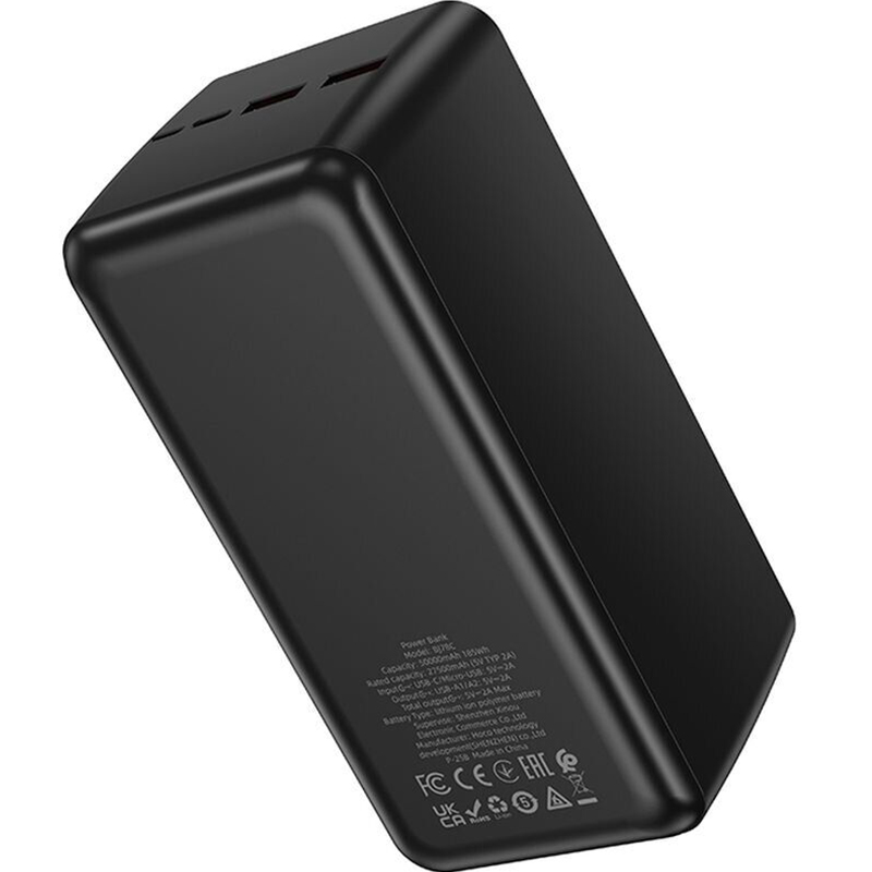 Powerbank BOROFONE 50000mAh BJ80C Clever PD20W + QC22.5W Black (714875) Емкость 50000