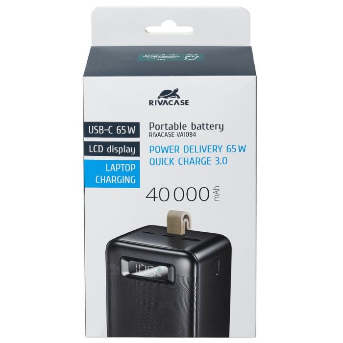 Фото 18 Powerbank RIVACASE VA1084 40000mA 65W PD Black