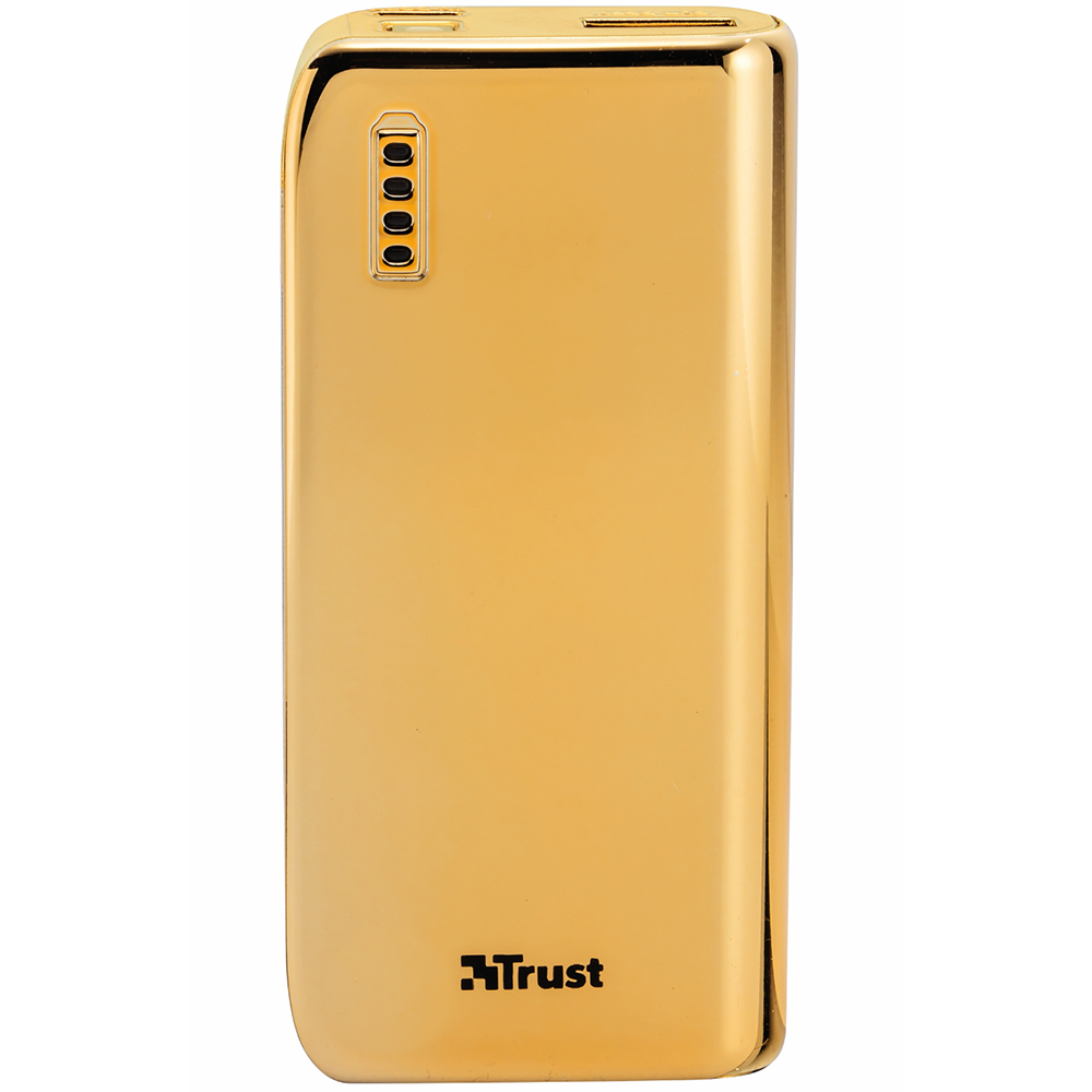 Powerbank TRUST Power Bank 4400 Portable charger gold (20901) - в  интернет-магазине Фокстрот: цены, отзывы, характеристики | купить в Киеве,  Харькове, Днепропетровске, Одессе - Украина