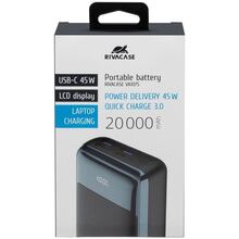 Powerbank RIVACASE VA1075 20000mAh 45W QC+PD Black