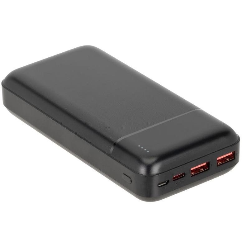 Powerbank RIVACASE VA2102 20000mA 22,5W QC/PD Black Вхідний роз'єм micro-USB, USB Type-C