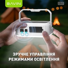 Powerbank BAVIN PC1172 SOLAR Led Lights 10000 mAh Black (Y-PC1172 BK)