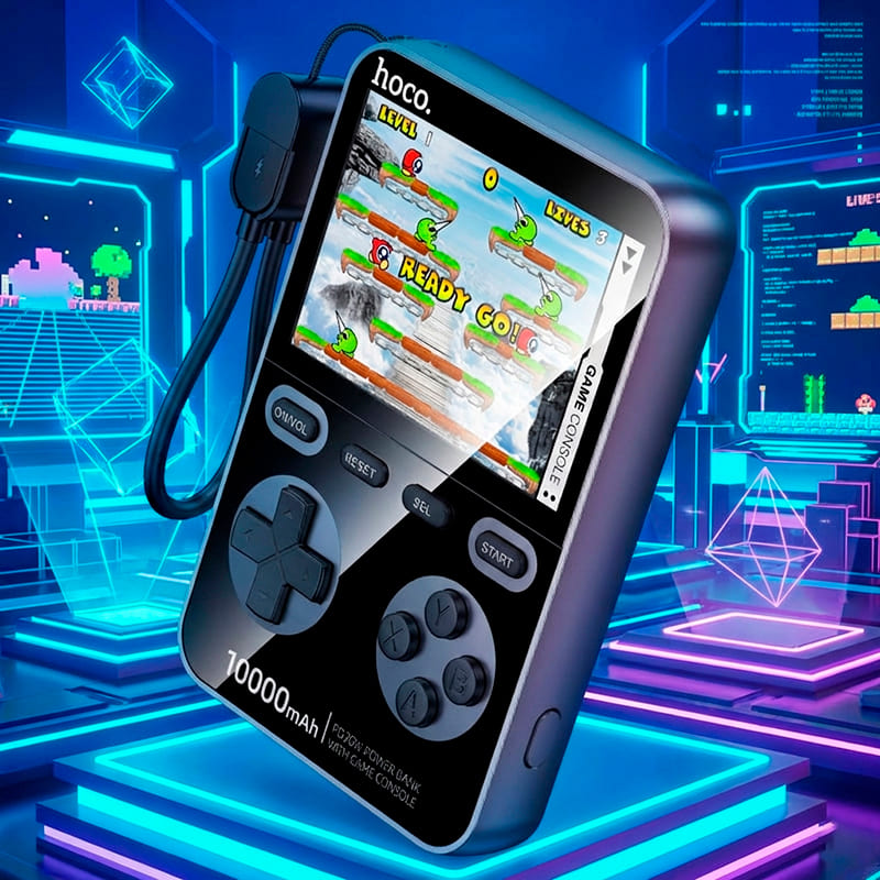 Изображение Powerbank HOCO Q47 Shine 10000mAh PD20W + Game Console Black (714896)