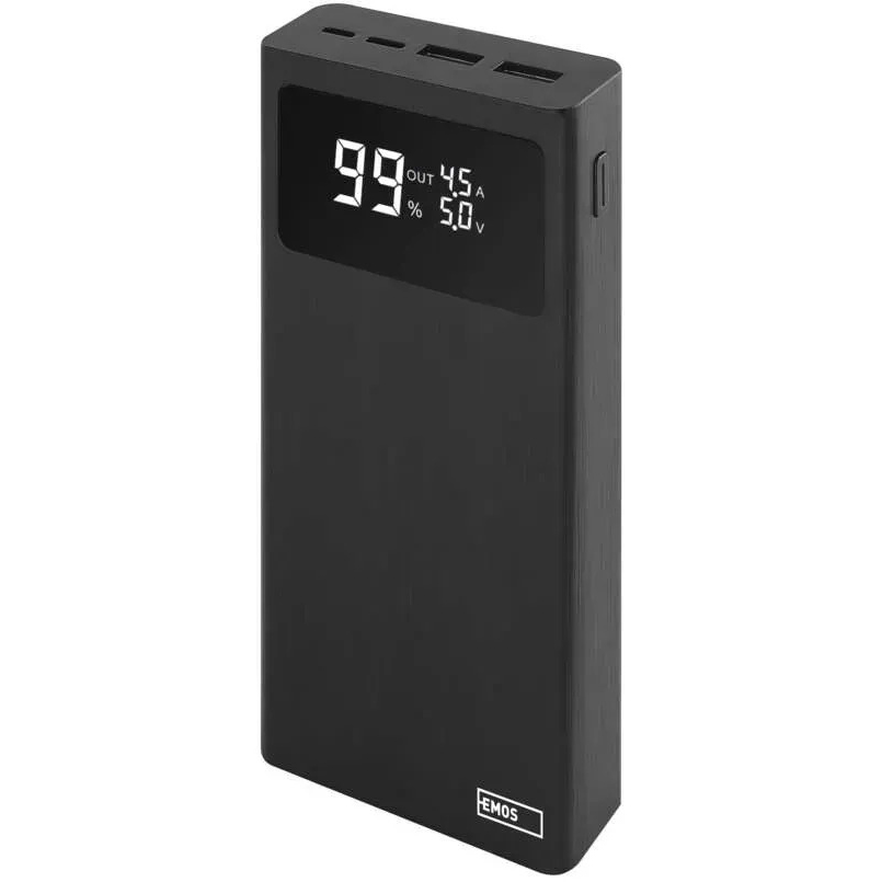 Powerbank EMOS 20000mAh BetaQ20 22,5W PD20W black (9B0532B) Емкость 20000