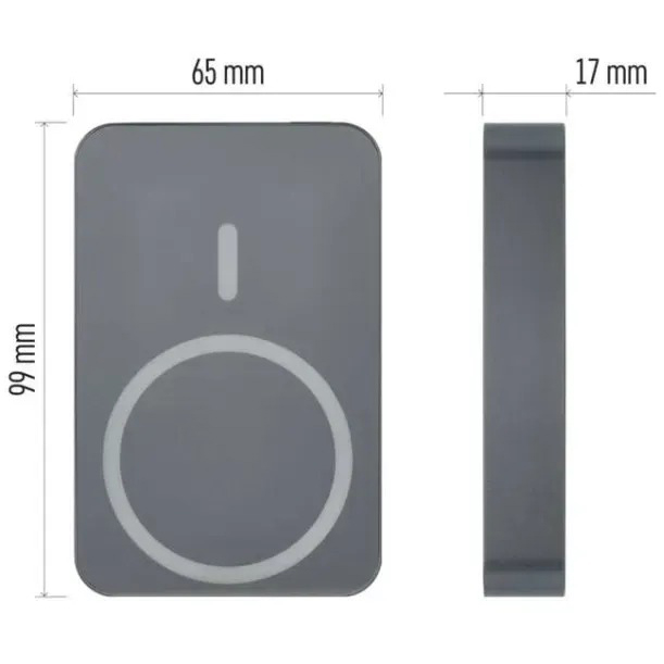 В Украине Powerbank EMOS 10000mAh EMOS WI1046 20W PD20W grey (B0551GY)