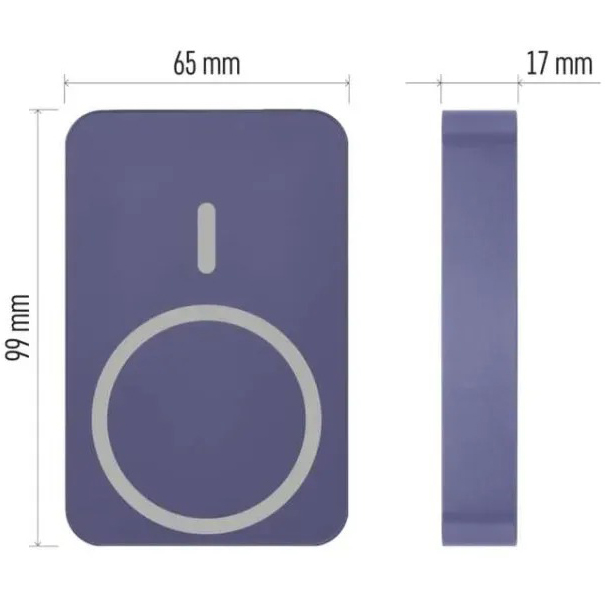 В Украине Powerbank EMOS 10000mAh WI1046 20W PD20W blue (B0551BL)
