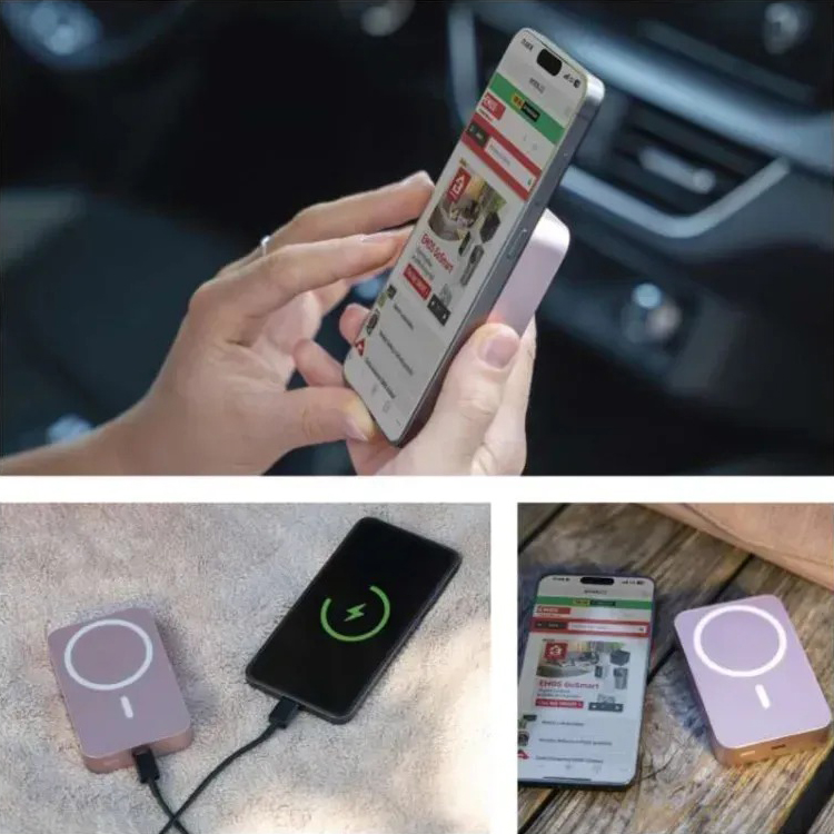 Огляд Powerbank EMOS 10000mAh WI1046 20W PD20W pink (B0551S)