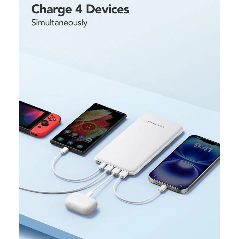 Powerbank CHARMAST W2002C 26800 mAh Black (B073FJ9X2J) Емкость 26800