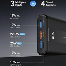 Powerbank VRURC T2055 20000 mAh Black (D9A-SL-2055BLACK-DE)
