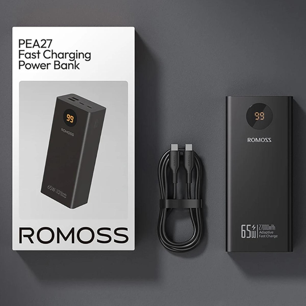 В интернет магазине Powerbank ROMOSS PEA27S Pro 27000 mAh Black (PEA27-282-2111H)