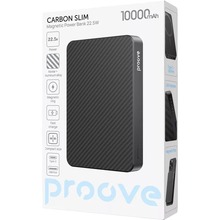 Powerbank PROOVE Carbon Slim 10000mAh 22.5W Black (PBCS22110001)