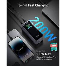 Powerbank ANKER 20000mAh 735 Prime 200W Black (714962)
